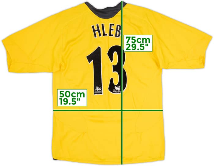 Camiseta de visitante del Arsenal 2005-06 Hleb #13 - 8/10 - (M)