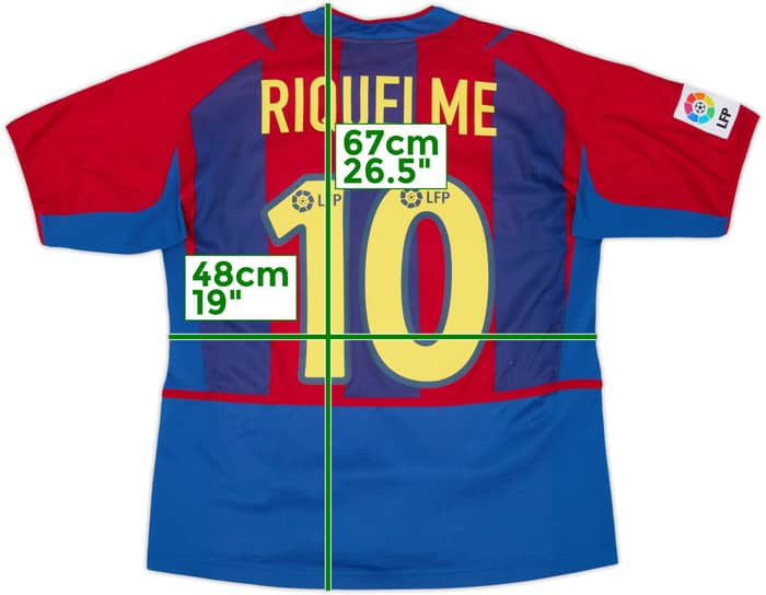 2002-03 Barcelona Home Shirt Riquelme #10 - 5/10 - (XL.Boys)