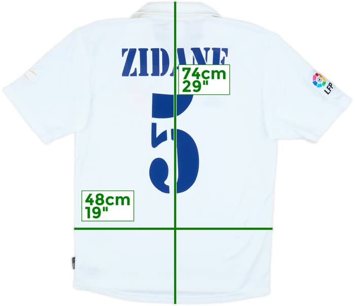 2002-03 Real Madrid Centenaria Local Camiseta Zidane #5 - 6/10 - (S)