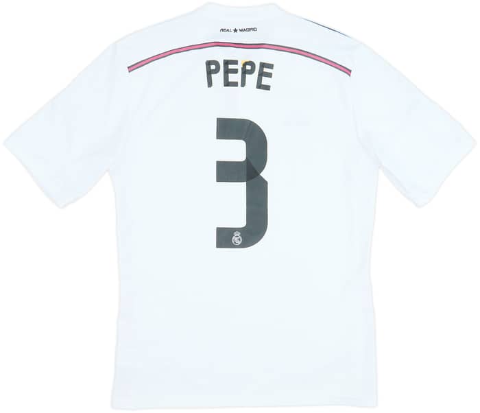 2014-15 Real Madrid Home Shirt Pepe #3 - 5/10 - (L)