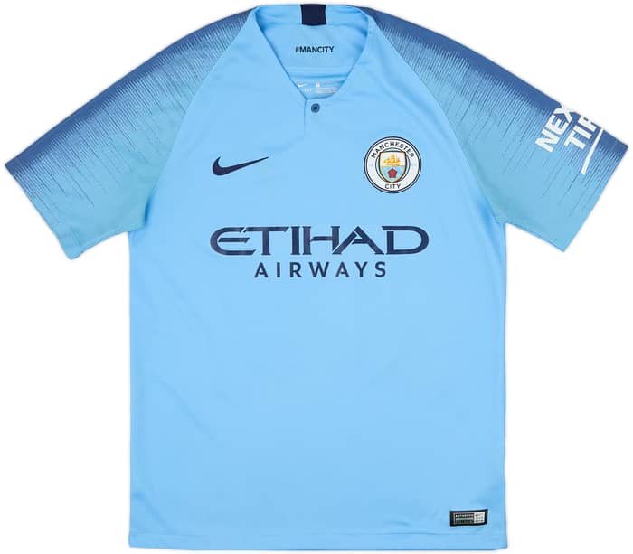 2016-17 Manchester City Home Shirt Kun Aguero #10 - 10/10 - (M)