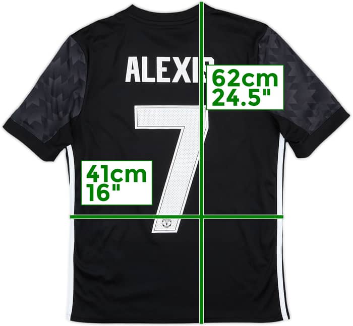 2017-18 Manchester United Away Shirt Alexis #7 - 6/10 - (L.Boys)