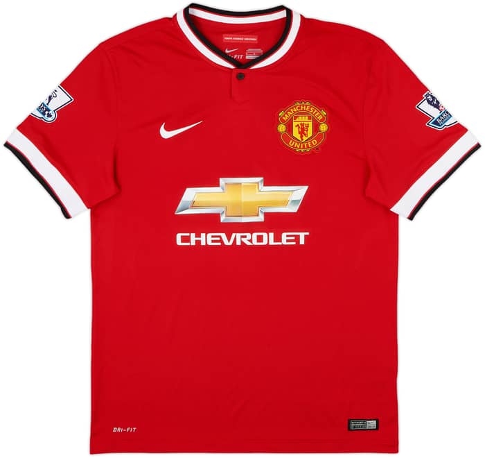 2014-15 Manchester United Home Shirt Shaw #3 - 8/10 - (M)