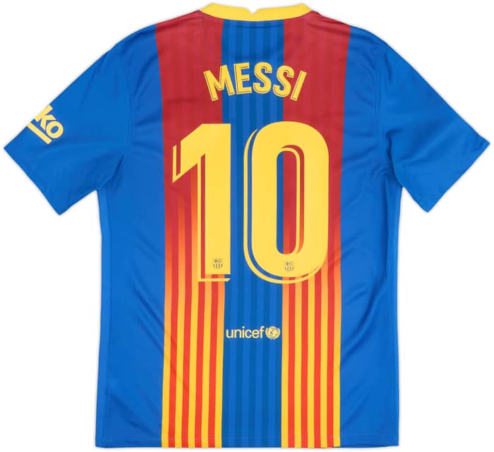 2020-21 Barcelona Special Edition 'El Clasico' Fourth Shirt Messi #10 - 9/10 - (M)