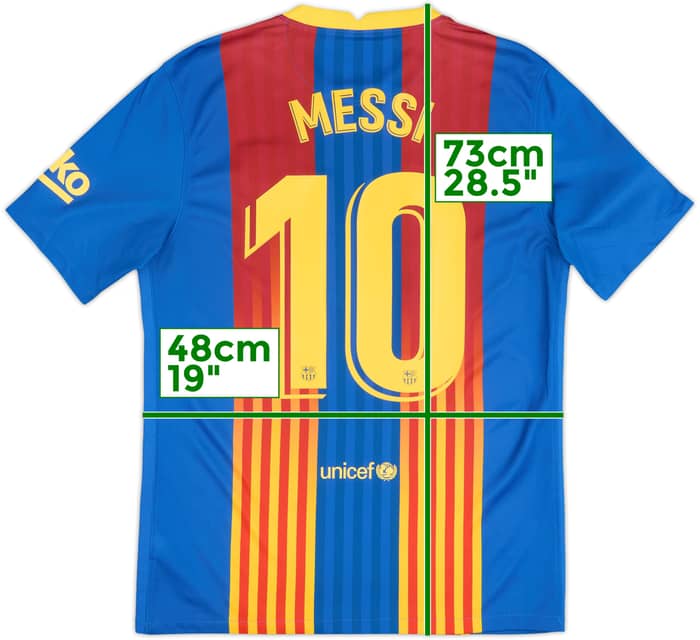 2020-21 Barcelona Special Edition 'El Clasico' Fourth Shirt Messi #10 - 9/10 - (M)