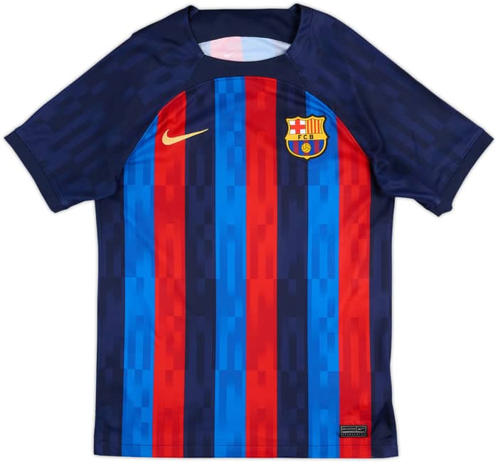 2022-23 Barcelona Home Shirt Lewandowski #9 - 9/10 - (S)