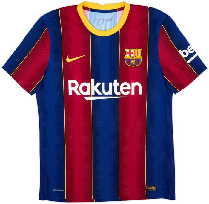 2020-21 Barcelona Authentic Home Shirt Messi #10 - 8/10 - (M)