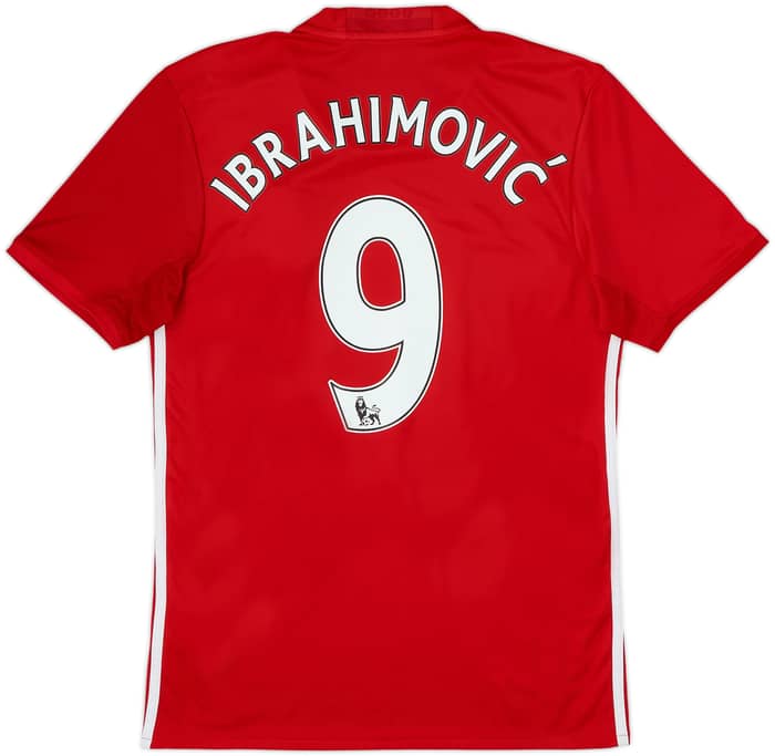 2016-17 Manchester United Home Shirt Ibrahimovic #9 - 6/10 - (S)