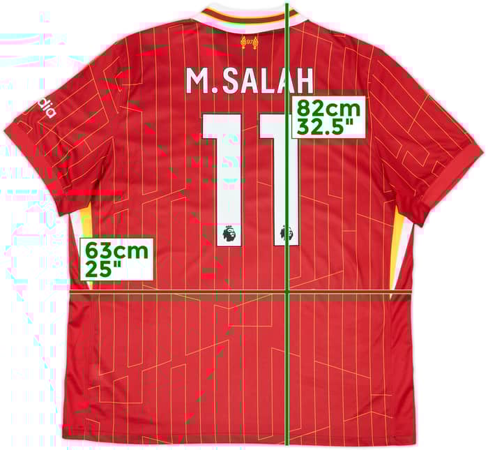 2024-25 Liverpool Home Shirt M.Salah #11 - 8/10 - (XXL)