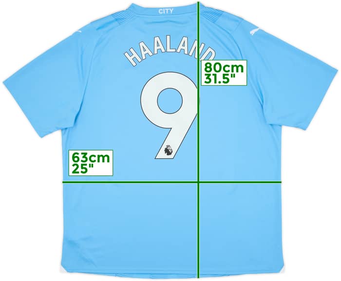 2023-24 Manchester City Home Shirt Haaland #9 (XXL)