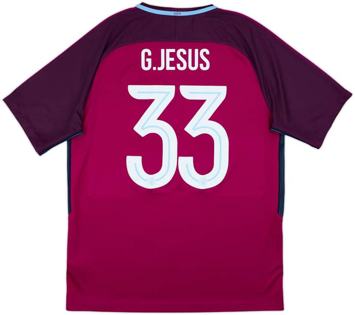 2017-18 Manchester City Away Shirt G.Jesus #33 - 6/10 - (L)
