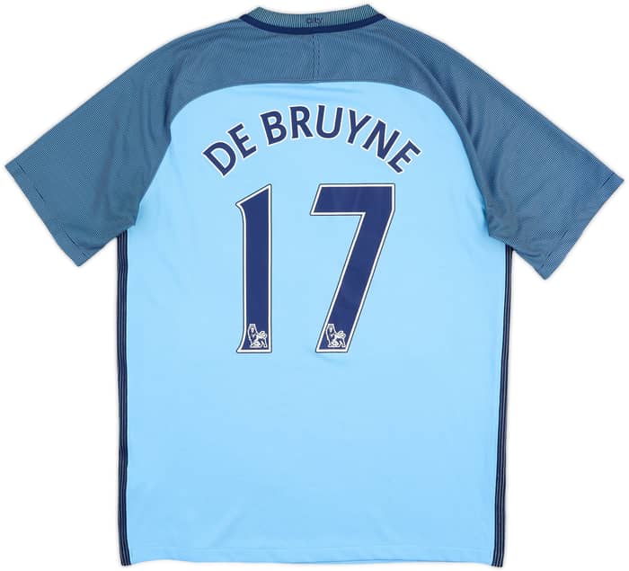 2016-17 Manchester City Home Shirt De Bruyne #17 - 6/10 - (L)