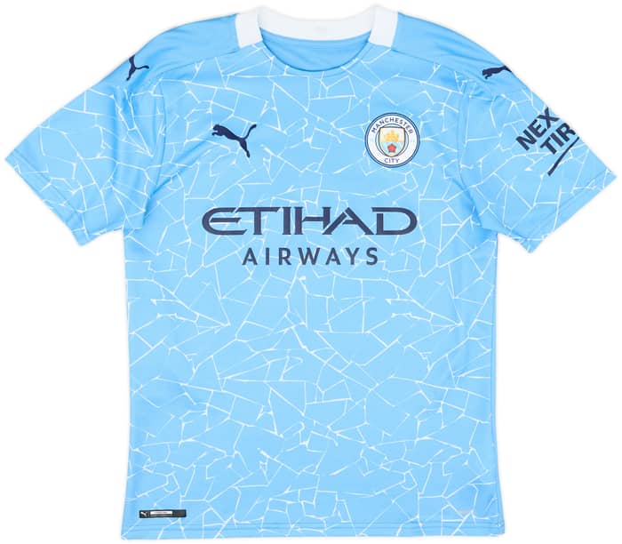 2020-21 Manchester City Home Shirt Kun Aguero #10 - 8/10 - (S)