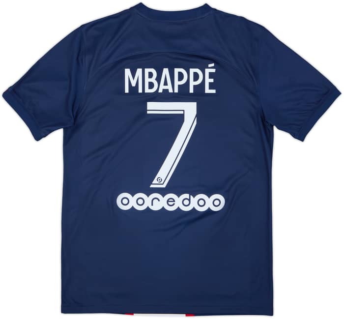 Camiseta de local del Paris Saint-Germain 2022-23 Mbappe #7 - 10/10 - (M)