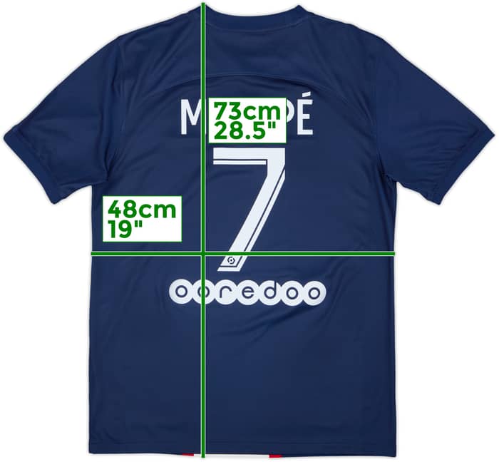 Camiseta de local del Paris Saint-Germain 2022-23 Mbappe #7 - 10/10 - (M)