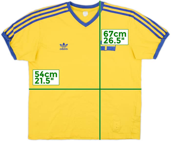 2006 Sweden adidas Originals Retro '1974' Home Shirt #10 #10 (Edstrom) - 6/10 - (M)