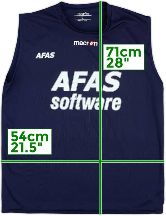 2011-12 AZ Alkmaar Macron Chaleco de entrenamiento - 6/10 - (L)