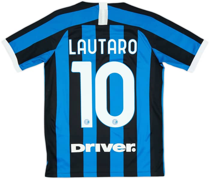 2020-21 Inter Milan Home Shirt Lautaro #10 - 7/10 - (XL.Boys)