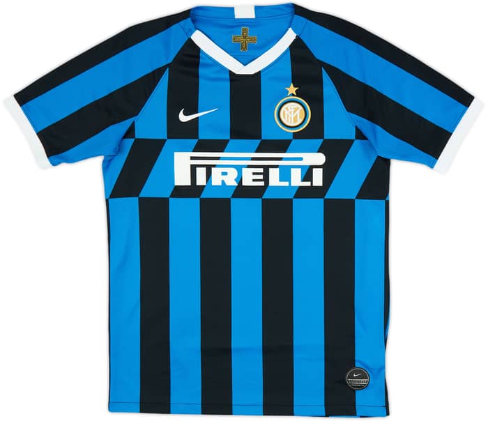 2020-21 Inter Milan Home Shirt Lautaro #10 - 7/10 - (XL.Boys)