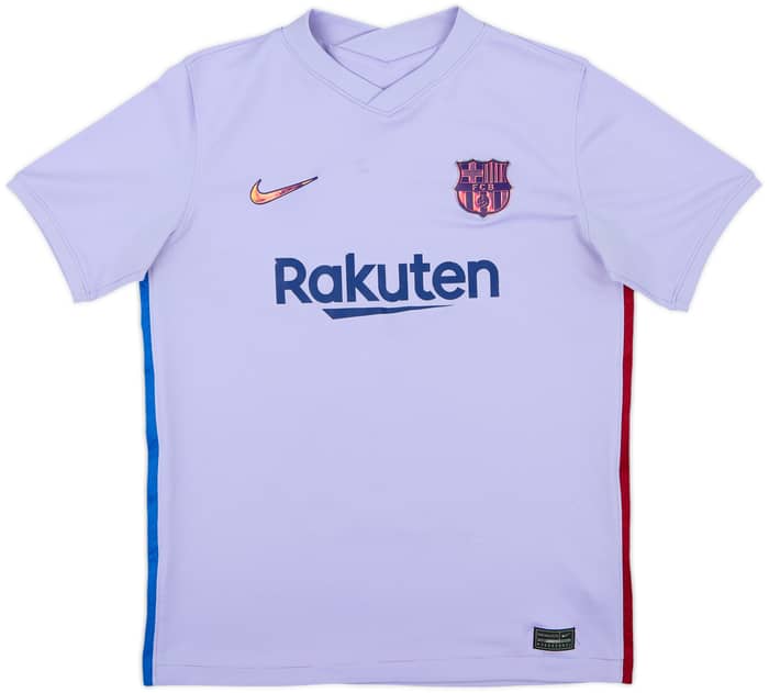 2021-22 Barcelona Away Shirt - 6/10 - (XL.Boys)