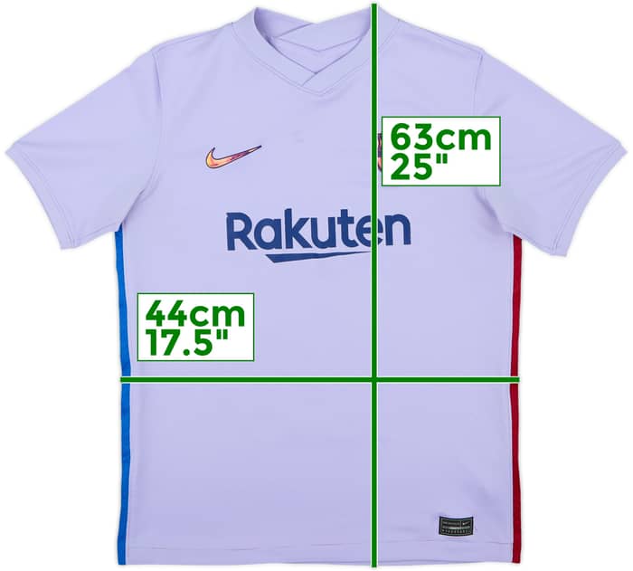 2021-22 Barcelona Away Shirt - 6/10 - (XL.Boys)