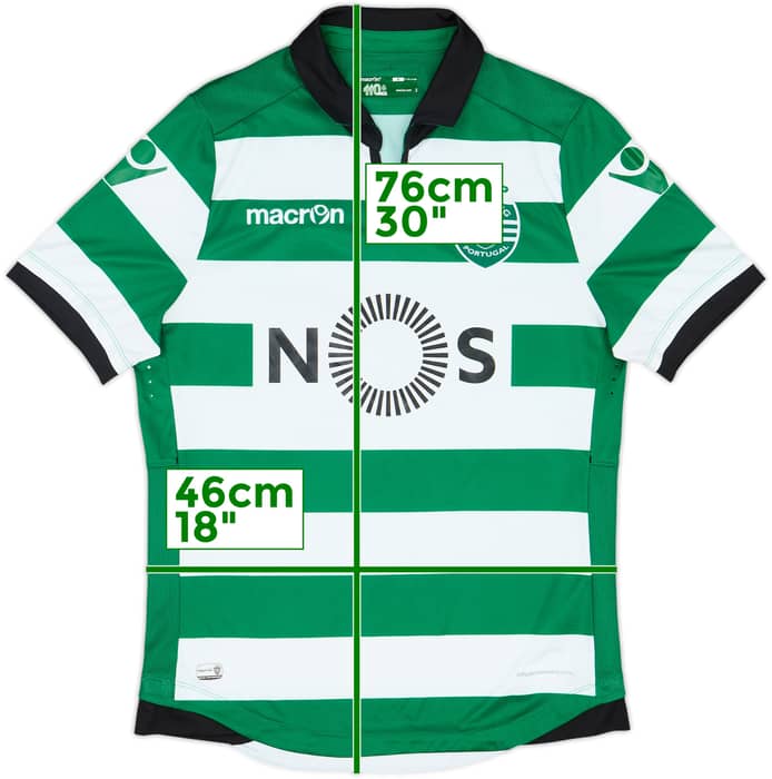 Camiseta de local del Sporting CP 2016-17 - 8/10 - (M)