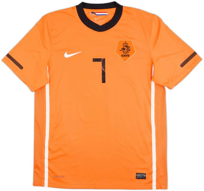 2010-11 Netherlands Home Shirt Kuyt #7 - 5/10 - (M)