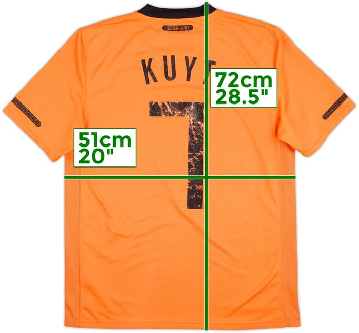 2010-11 Netherlands Home Shirt Kuyt #7 - 5/10 - (M)