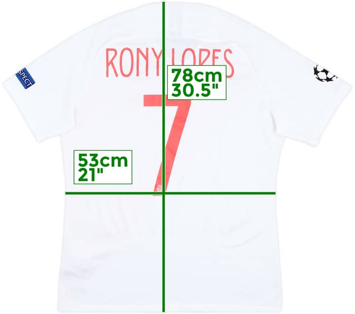 Camiseta de local del Monaco 2018-19 Rony Lopes #7 - 8/10 - (XL)