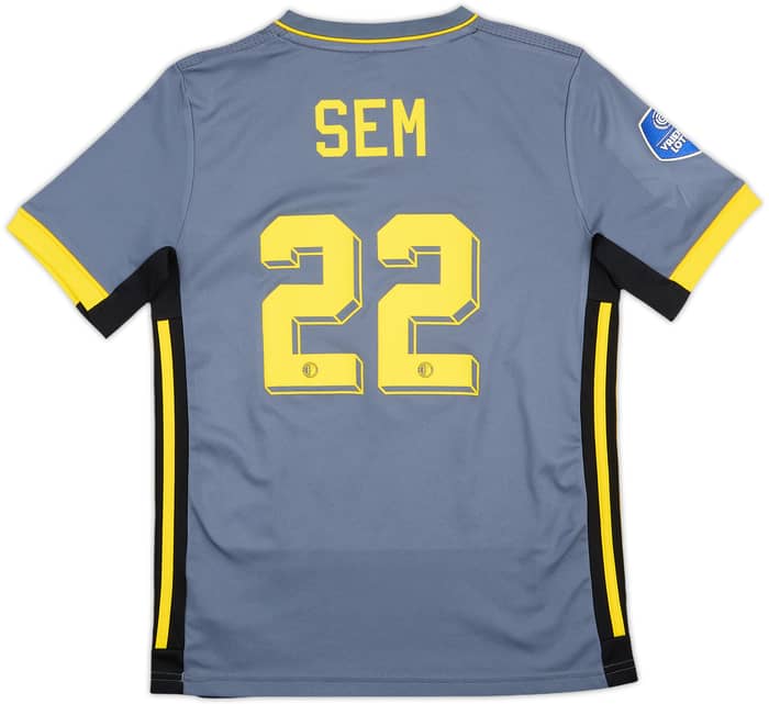 Camiseta de visitante del Feyenoord 2021-22 Sem #22 - 8/10 - (Niños M)