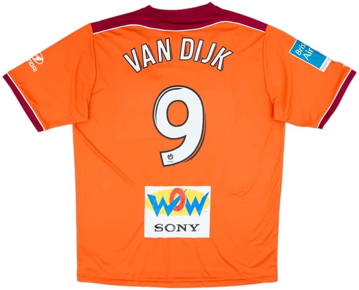 2009-11 Brisbane Roar Home Shirt Van Dijk #9 - 8/10 - (L)