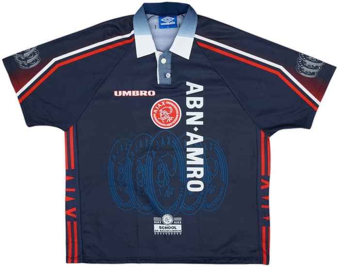 1997-98 Ajax Away Shirt F.De Boer #4 - 10/10 - (XL)