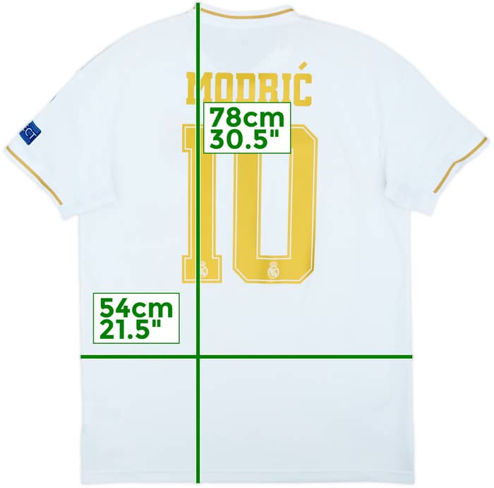 2019-20 Real Madrid Home Shirt Modric #10 - 7/10 - (L)