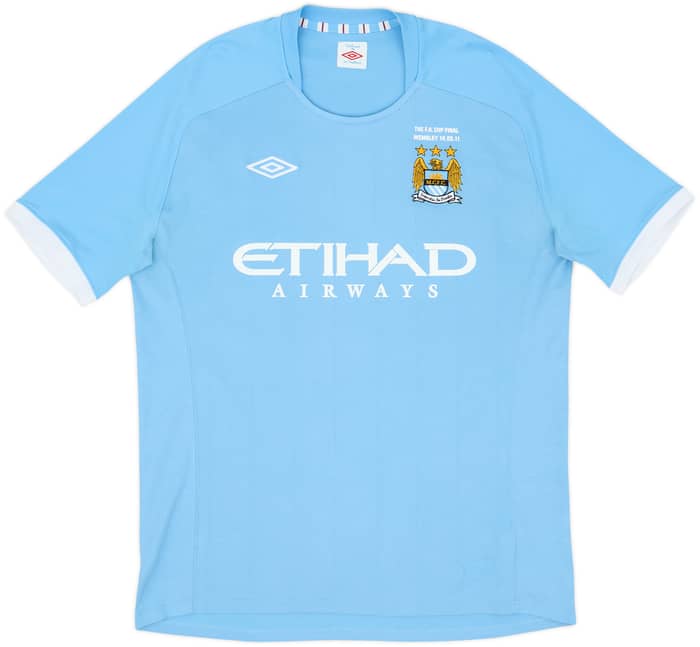 2010-11 Manchester City 'FA Cup Final' Home Shirt Silva #21 - 9/10 - (L)