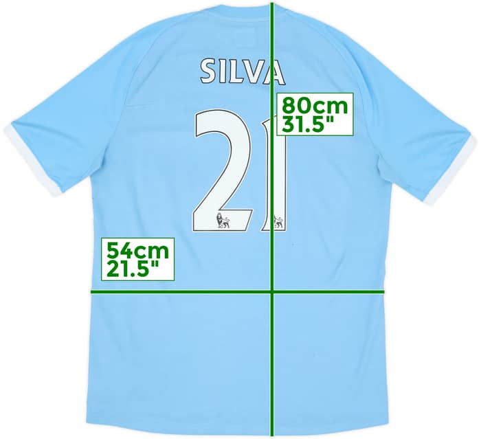 2010-11 Manchester City 'FA Cup Final' Home Shirt Silva #21 - 9/10 - (L)