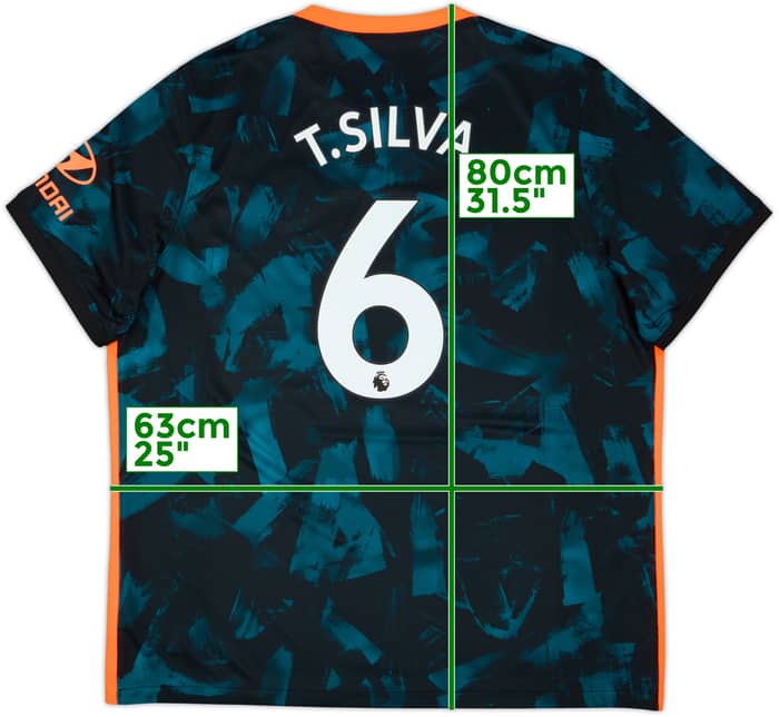 2021-22 Chelsea Third Shirt T.Silva #6 - 10/10 - (XXL)