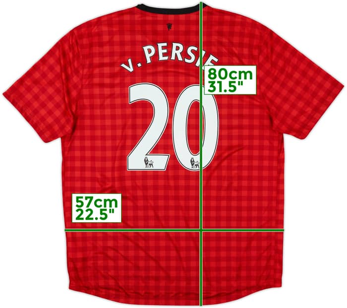 2012-13 Manchester United Home Shirt V.Persie #20 - 8/10 - (XL)