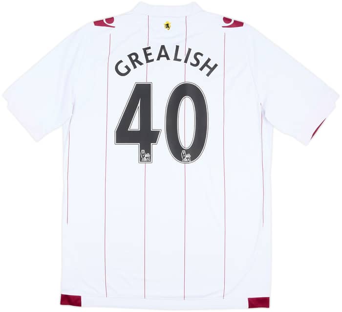 2014-15 Aston Villa Away Shirt Grealish #40 - 9/10 - (XXL)