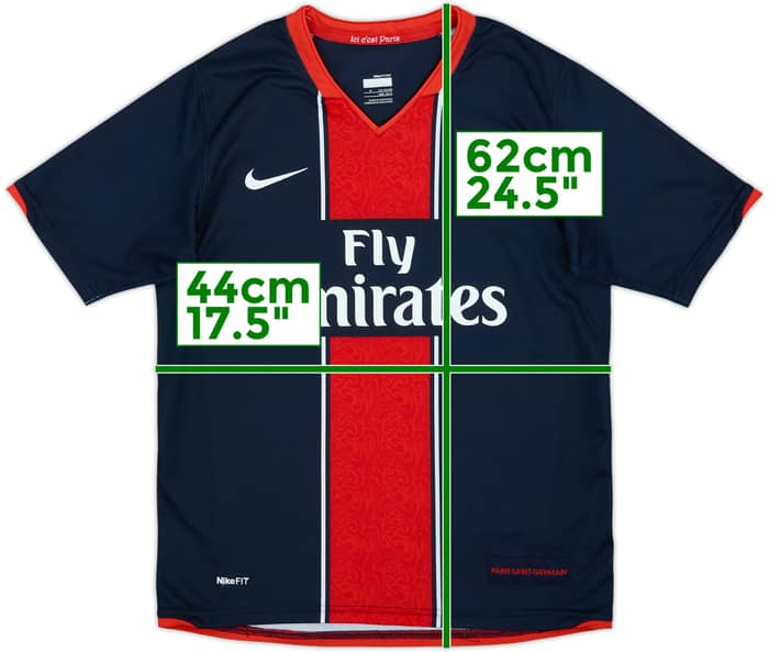 2007-08 Paris Saint-Germain Home Shirt - 9/10 - (M.Boys)