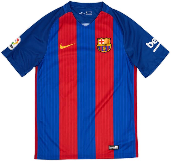 2016-17 Barcelona Home Shirt A.Iniesta #8 - 8/10 - (S)