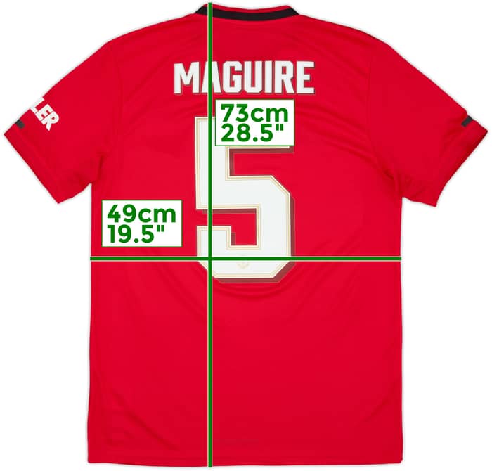 2019-20 Manchester United Home Shirt Maguire #5 - 10/10 - (M)