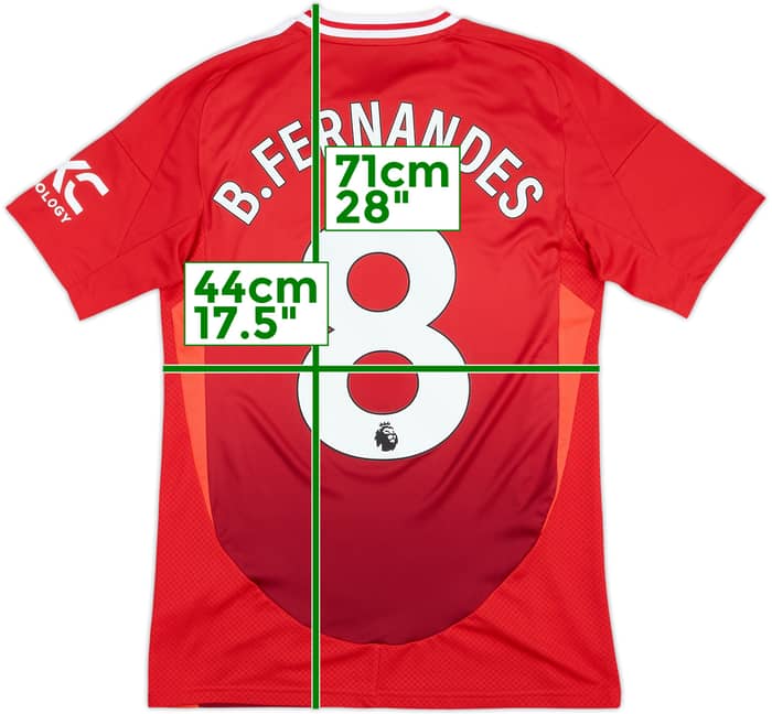 2024-25 Manchester United Home Shirt B.Fernandes #8 - 10/10 - (S)