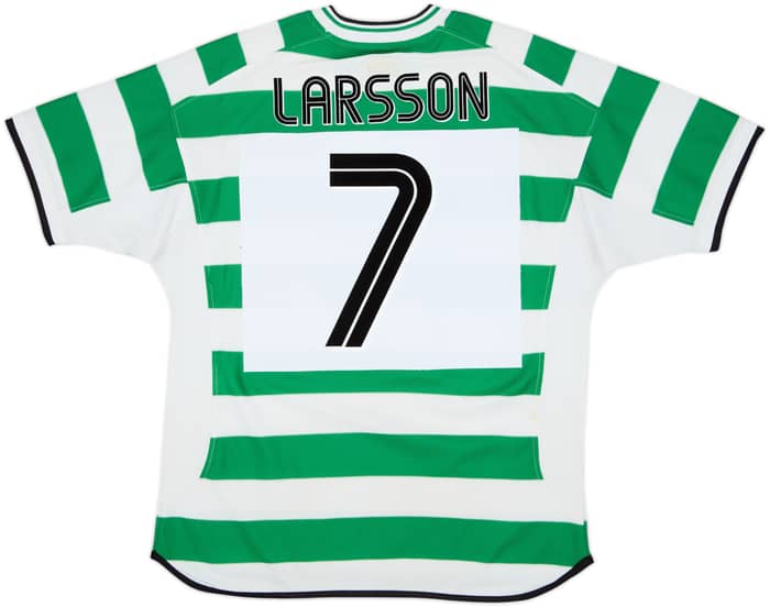 2001-03 Celtic Home Shirt Larsson #7 - 7/10 - (L)