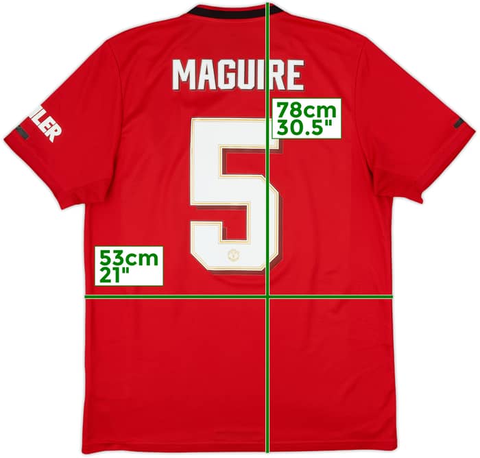 2019-20 Manchester United Home Shirt Maguire #5 - 10/10 - (L)