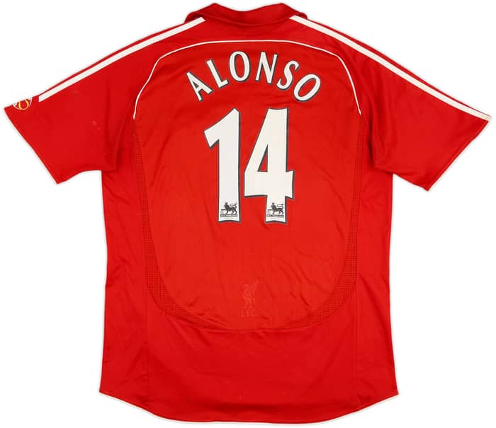 2006-08 Liverpool Home Shirt Alonso #14 - 6/10 - (L)