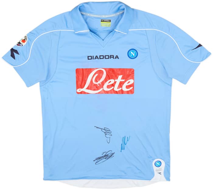 2008-09 Napoli Signed Home Shirt Hamsik #17 - 6/10 - (M)