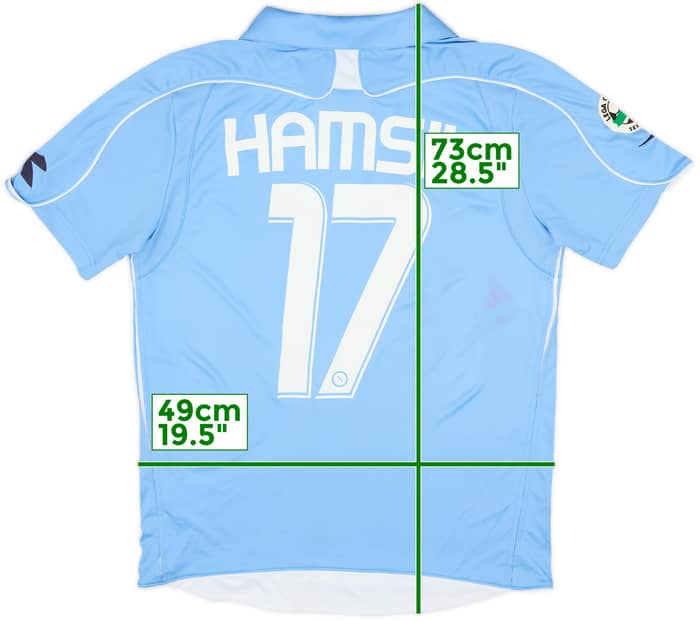 2008-09 Napoli Signed Home Shirt Hamsik #17 - 6/10 - (M)