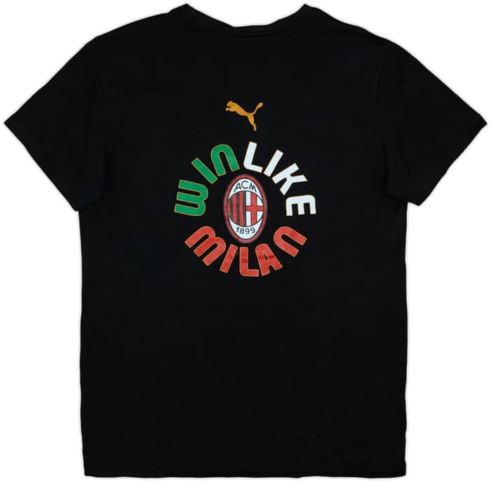 2021-22 AC Milan Puma Graphic Cotton Tee - 8/10 - (XL)