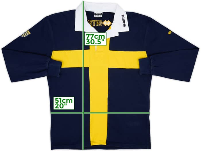 2009-10 Parma Errea Polo L/S Shirt - 8/10 - (XL)