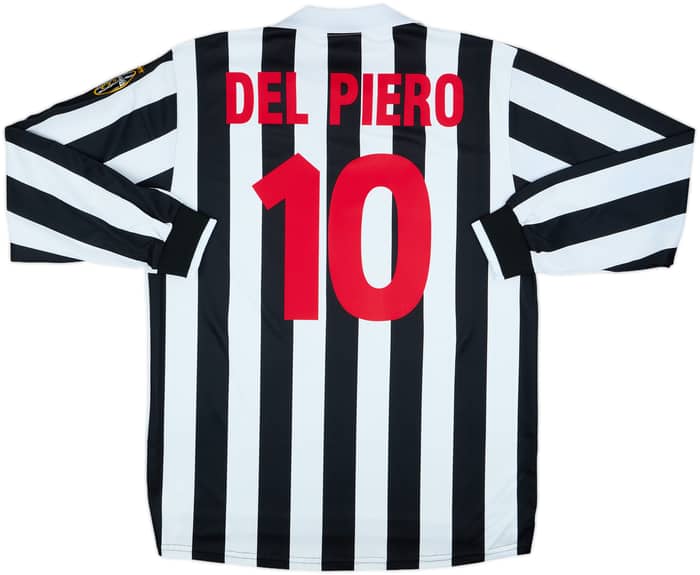 1998-99 Juventus Home L/S Shirt Del Piero #10 - 6/10 - (XL)